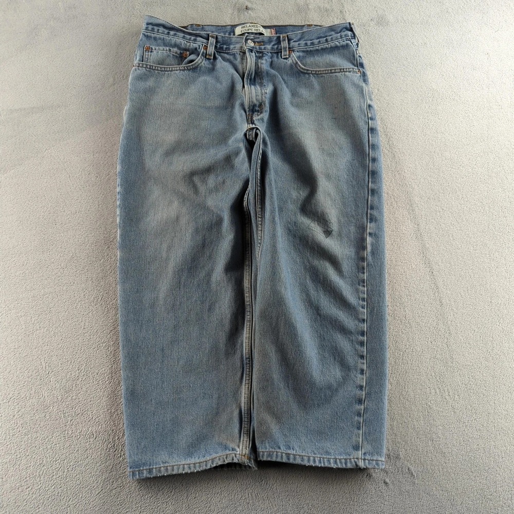 Vintage Levis Relaxed Fit Jeans Mens 36x24 Blue Light Wash‎ Straight Denim Y2K